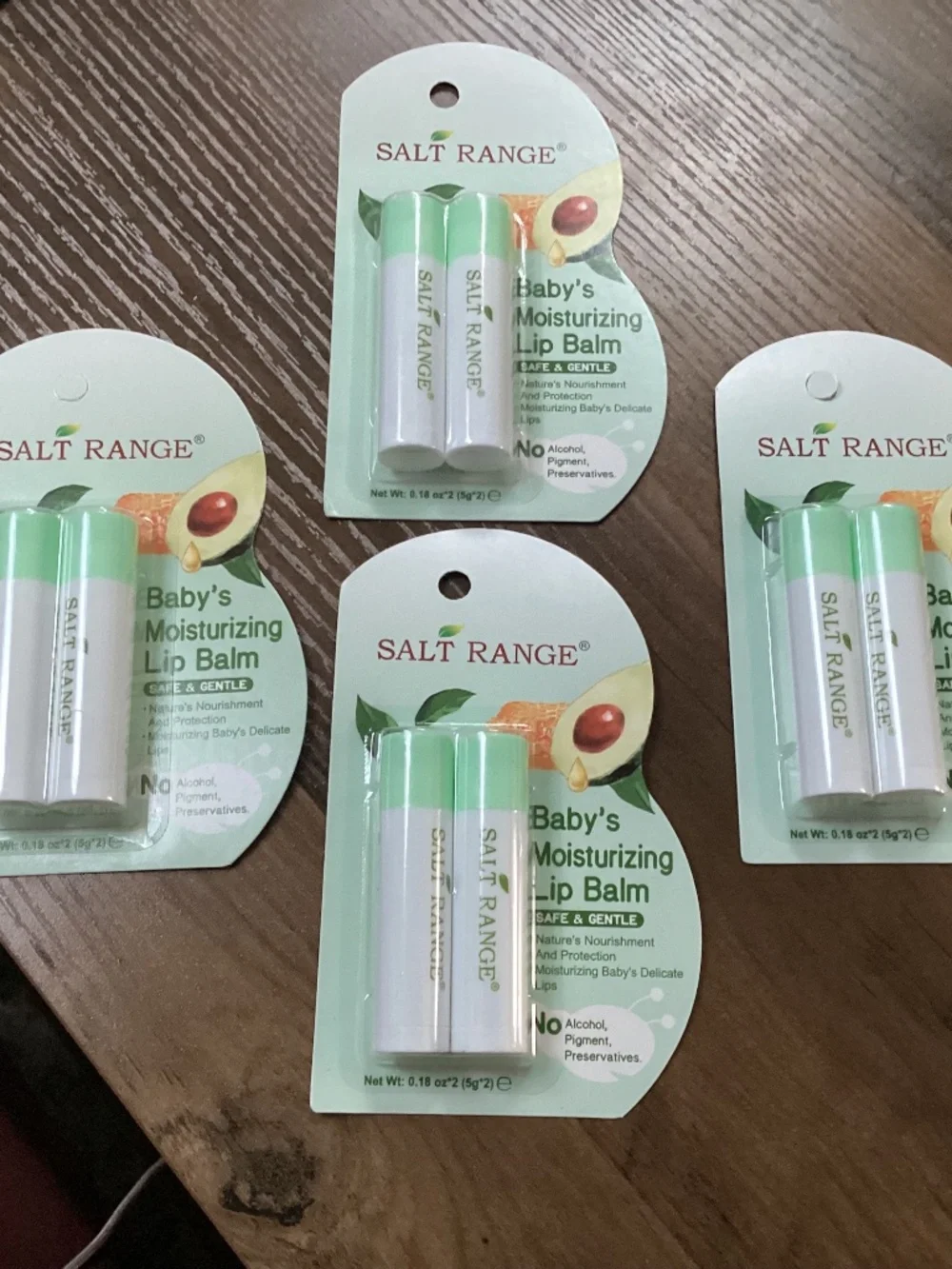 Salt Range Baby Moisturizing Lip Balm Bundle 4 packs (8 lip balm) NEW